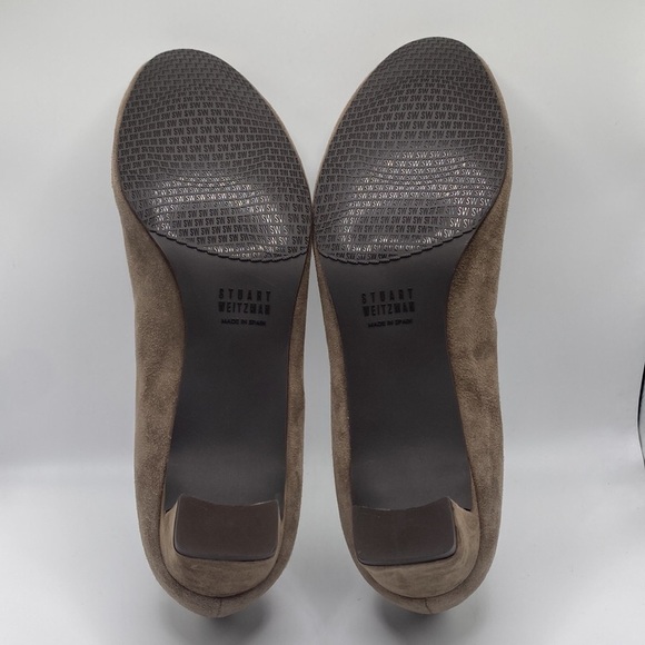 NEW STUART WEITZMAN TAUPE SUEDE PUMPS WOMEN’S SZ 8.5 - Picture 7 of 10